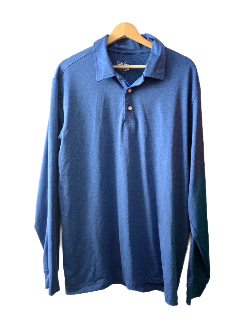 Walter Hagen Hydro‑Dri Long Sleeve Golf Shirt – Men’s LG